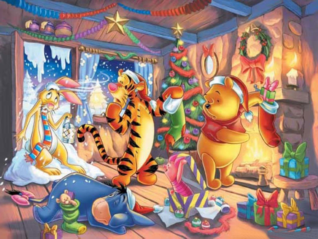 Christmas Computer Wallpapers: Winnie The Pooh Christmas Computer