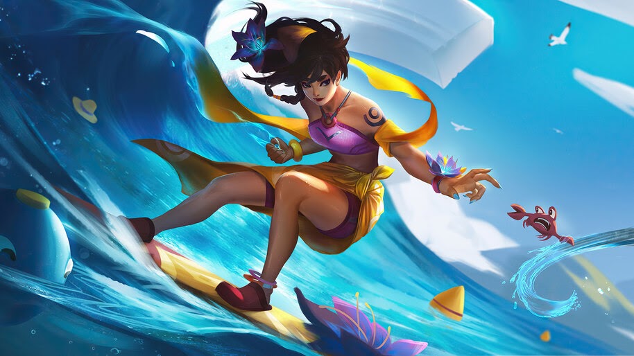 Taliyah, Pool Party, LoL, 4K, #3.2304