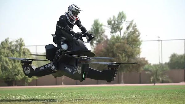 Conoce la moto voladora de la Policía de Dubai