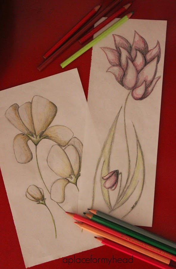 Dibujo rápido: flores a lápiz | Manualidades