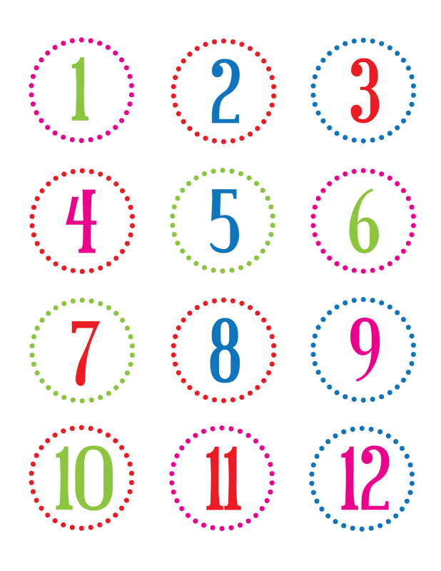 free printable numbers clipart - photo #43