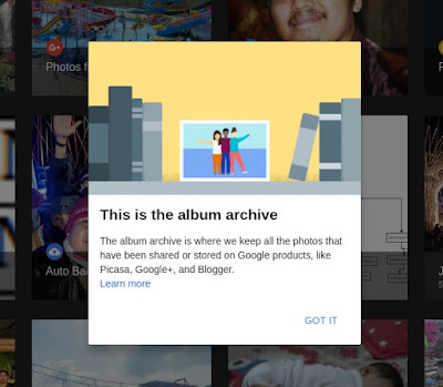 Google Album Archive, semua album foto dalam satu tempat