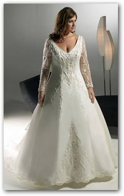 Vestidos de novia para gorditas con manga larga Clearance