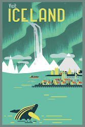 travel poster posters retro iceland graphic destinations tourism europe usa icelandic artwork postcard visit nice google ads packing illustration things