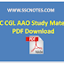 SSC CGL AAO Study Material for Exams PDF Download