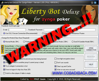 zynga facebook connect bot poker