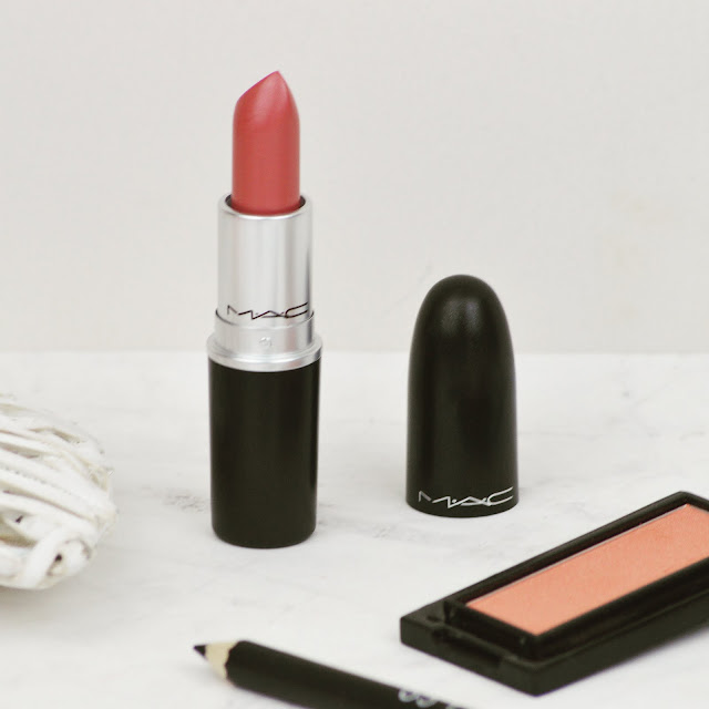 Lovelaughslipstick Blog - Mac Brave Neutral Pink Nude Satin Lipstick Review