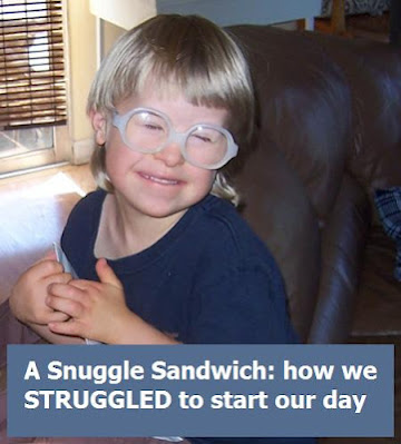A Snuggle Sandwich: how we struggled to start our day