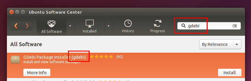 gdebi package installer