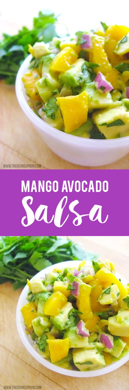 Want to learn how to make mango avocado salsa? It only takes a few simple and ripe ingredients to create a fresh, flavorful salsa that's perfect as a dip, and topping for cooked meats and veggies.