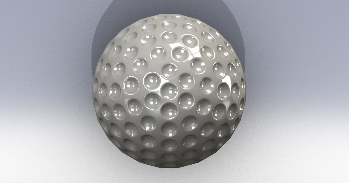 SOLIDWORKS GOLF BALL CAD DESIGNS