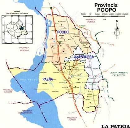 Provincia Poopó: departamento de Oruro (Bolivia)