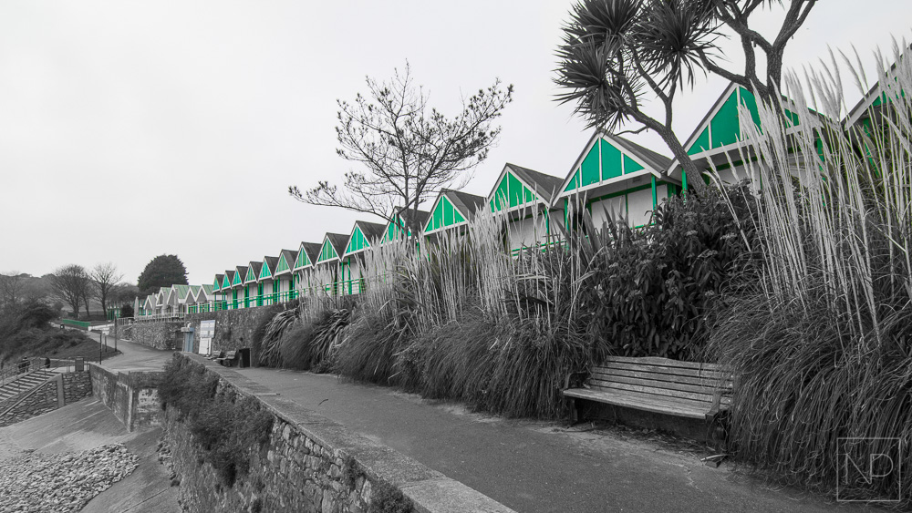Langland Bay beach huts