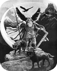 Frau Des Nordischen Gottes Odin Frau Des Nordischen Gottes Odin