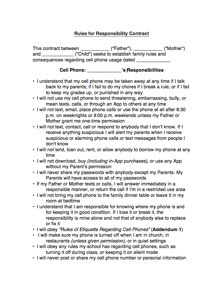 CreativeType Dad Apps, Social, and Cell Phone Contracts for Kids