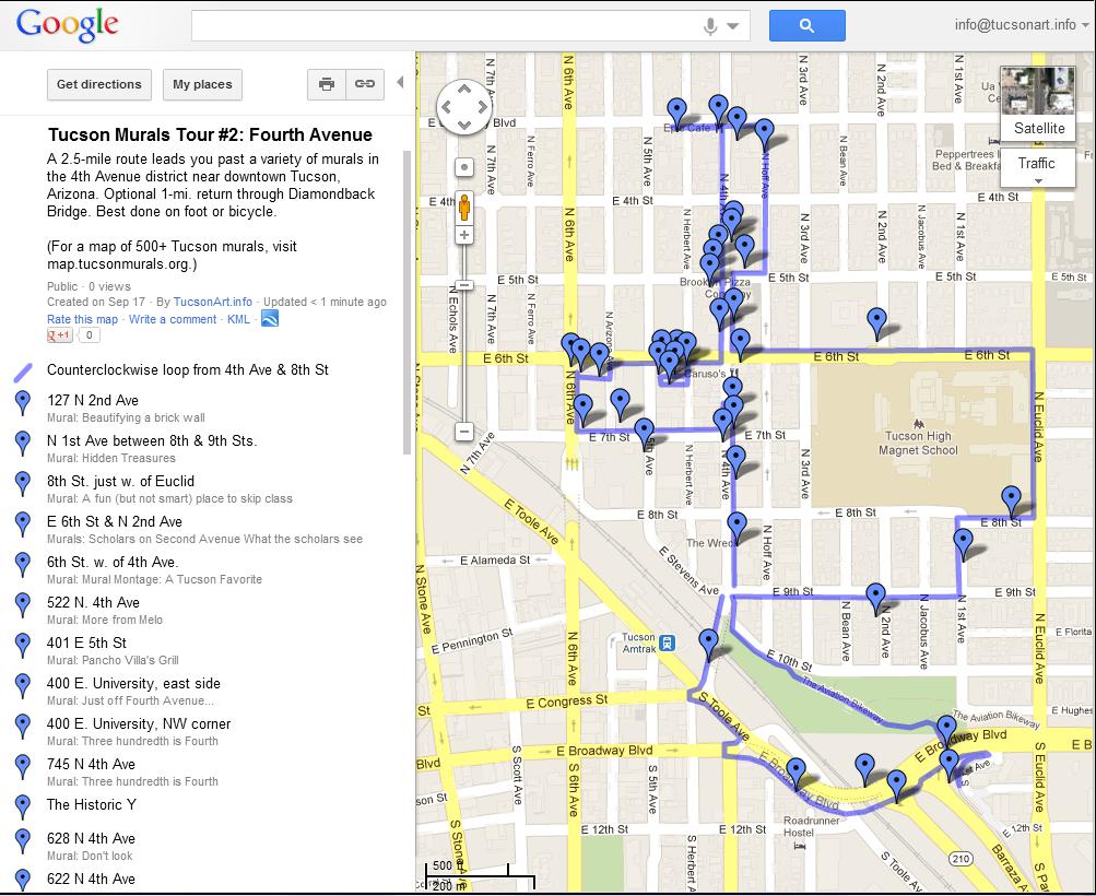 The Tucson Murals Project Mural map and mural tours are online!