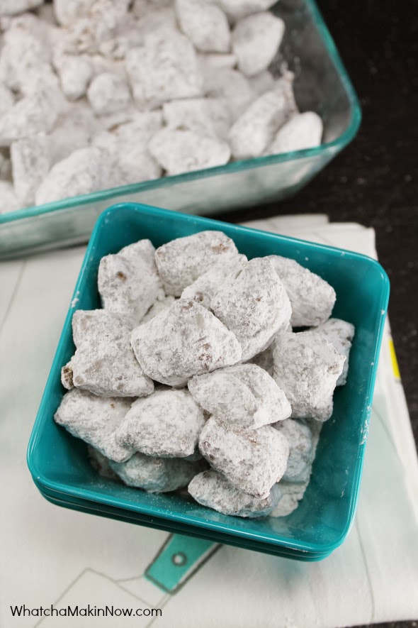 Peanut Butter Pretzel Nugget Puppy Chow - save the chex and use PB filled pretzel nuggets instead!