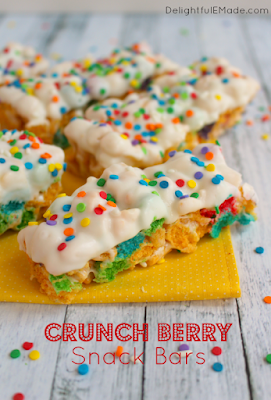 Crunch Berry Snack Bars by Delightful E Made