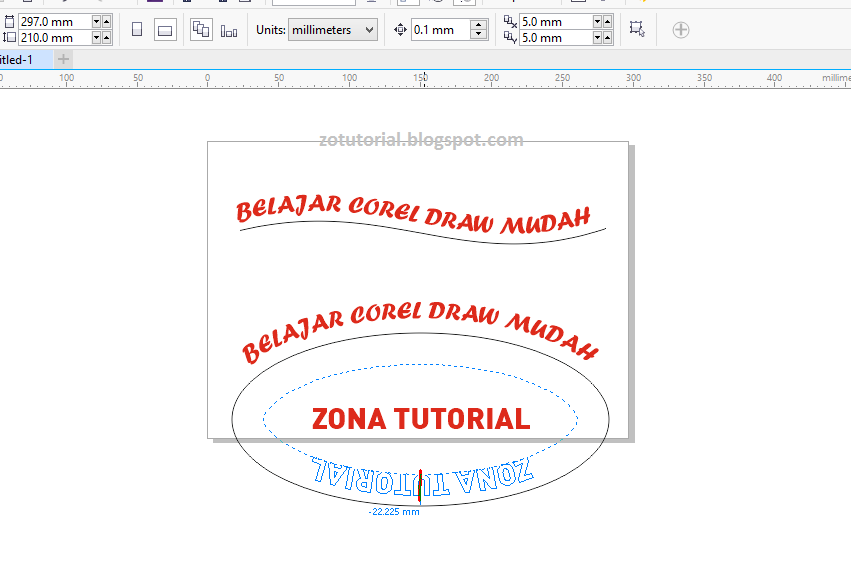 Membuat Tulisan Melengkung dan Melingkar Dengan CorelDraw