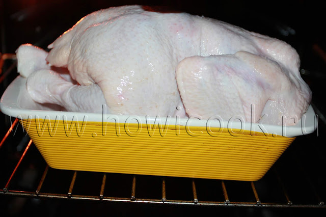 рецепт курицы, запеченной на соли с пошаговыми фото