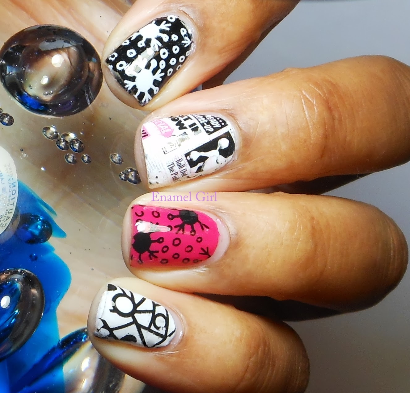 Enamel Girl NOTD and Nail Stamping Tutorial