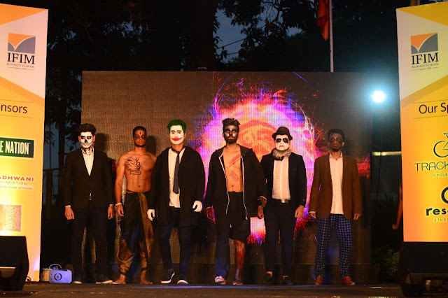 'Negative' themed ramp walk by students 'Negative' themed ramp walk by students