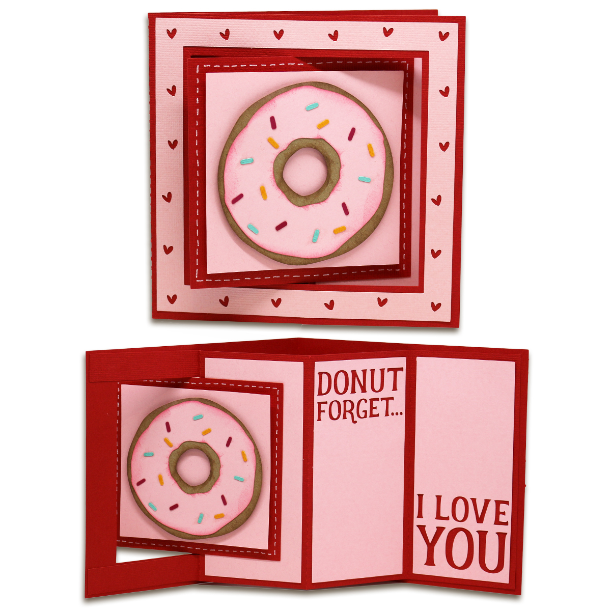 Valentine's Day Window Lever Cards Bits of Paper