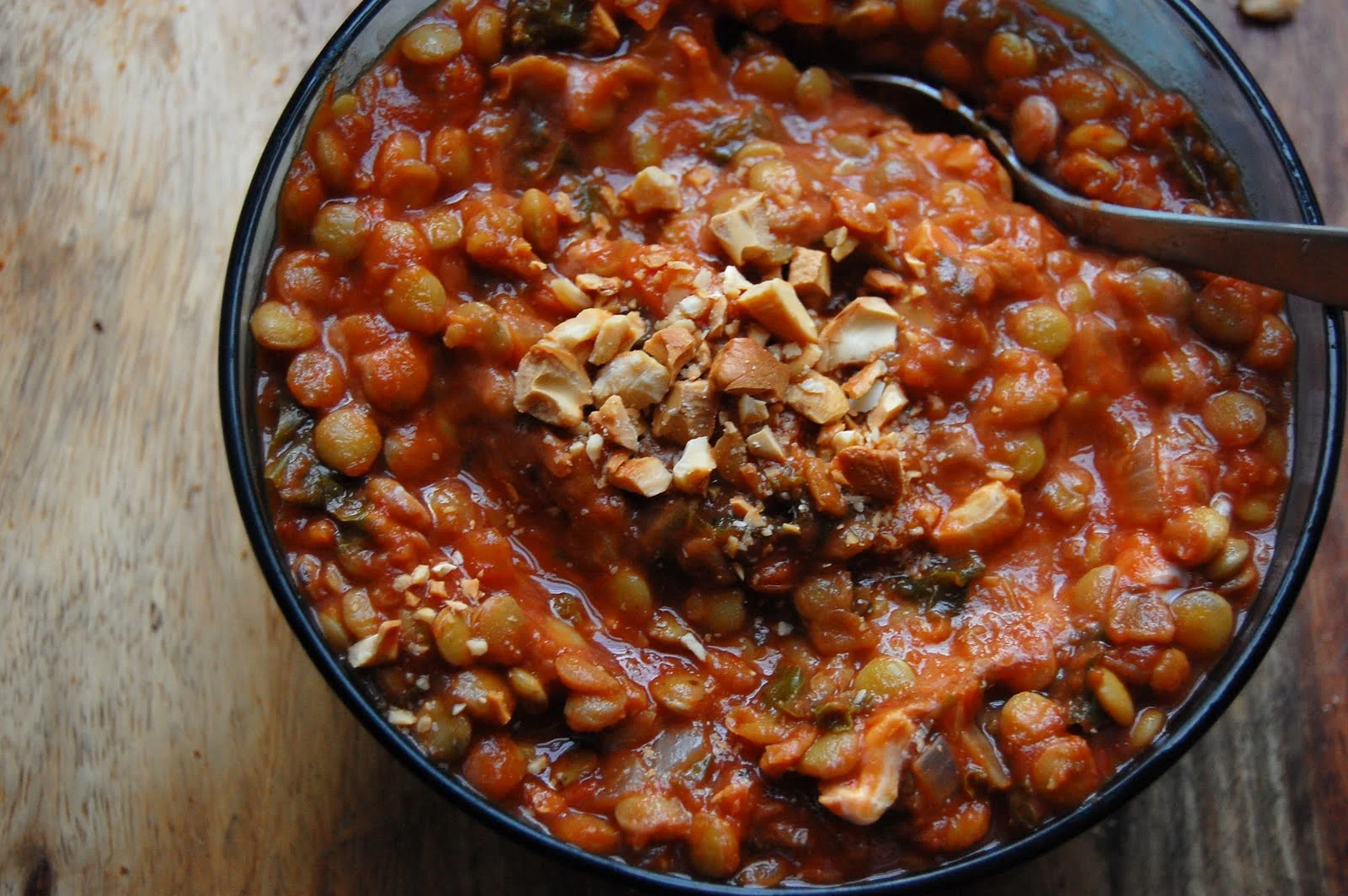 Best Lentil Soup with fresh kale and fire-roasted tomatoes