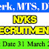 NYKS Recruitment 2019- Clerk, MTS, District Youth Coordinator