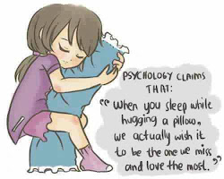 sleep pillow psychology hugging while miss claims hug cuddling quotes cute cuddle hugged sad psychological drawing sleeping actually wish most