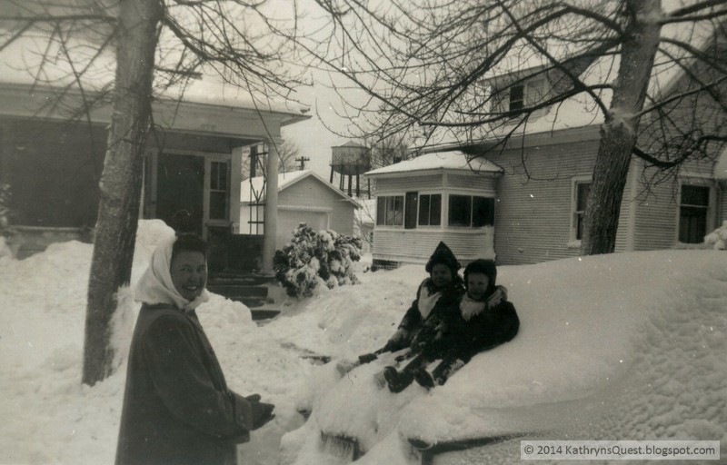 Kathryn's Quest Those Places Thursday Snow in Celina, Ohio 1950