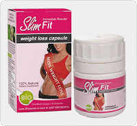 poza cutia si flaconul capsulelor de slabire SlimFit produse de California Health Products