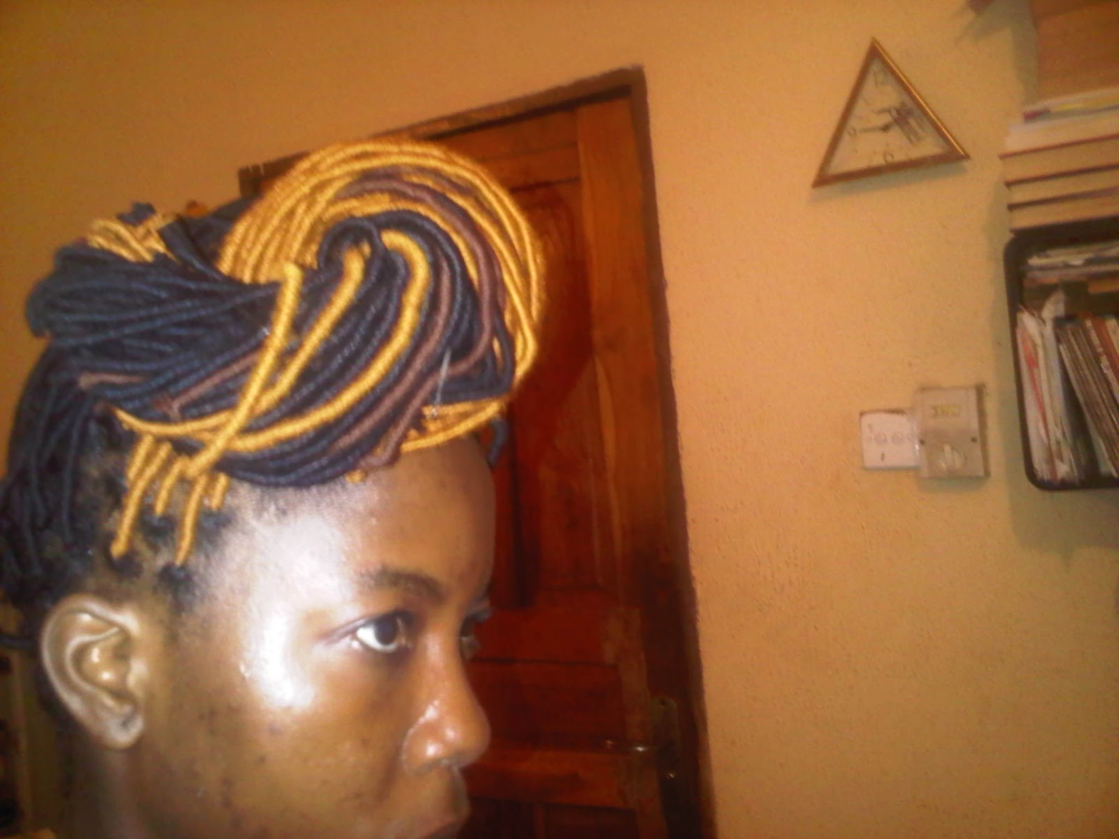 Created with yarn.... | Natural hair braids, African hair braiding styles,  Hair twist styles