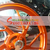 Sơn mâm xe máy màu cam Z1000