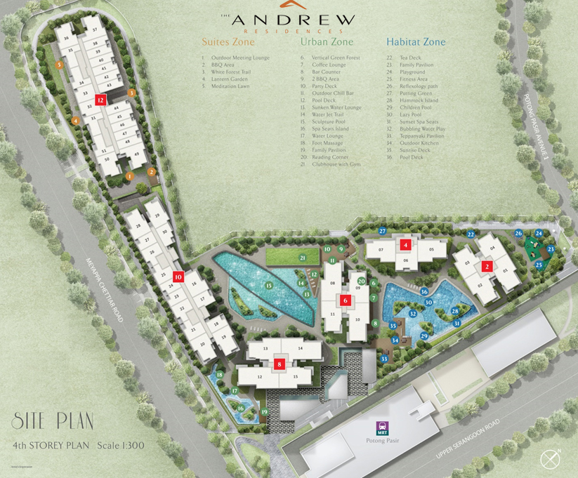 The Andrew Residences Site Plan The Andrew Residences Site Plan