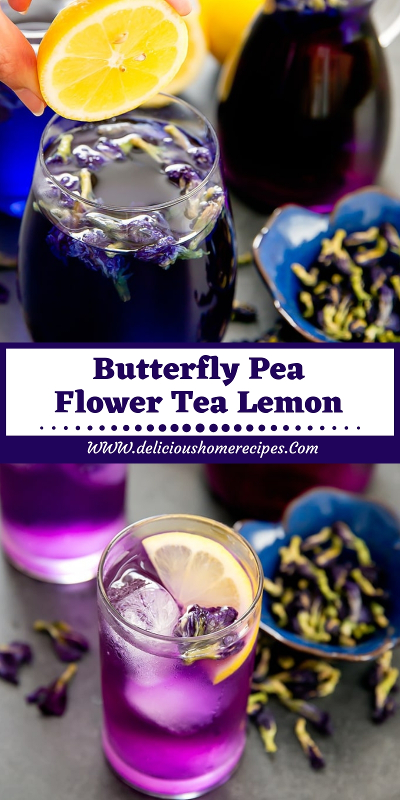 Butterfly Pea Flower Tea Lemon Butterfly Pea Flower Tea Lemon