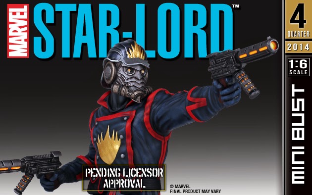 Star-Lord Guardians of the Galaxy Marvel Mini Bust by Gentle Giant