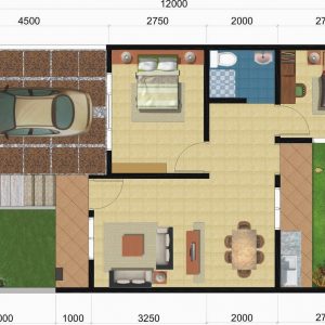 Mau Tahu   Desain Rumah Minimalis Modern Ukuran 6x12