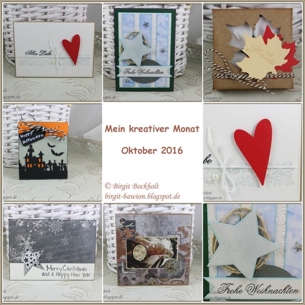 Mein kreativer Monat - Oktober 2016 Mein kreativer Monat - Oktober 2016
