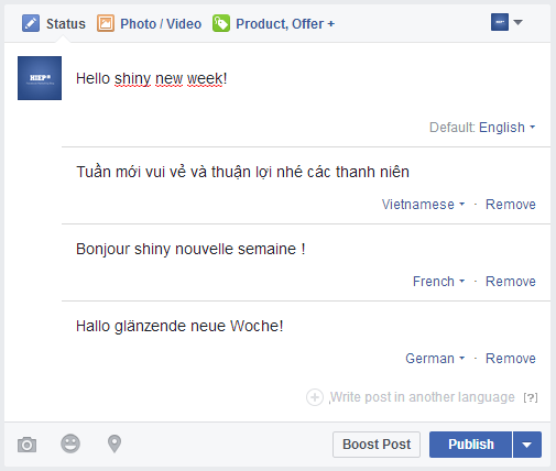 Kích hoạt tính năng đa ngôn ngữ trên Facebook như thế nào?