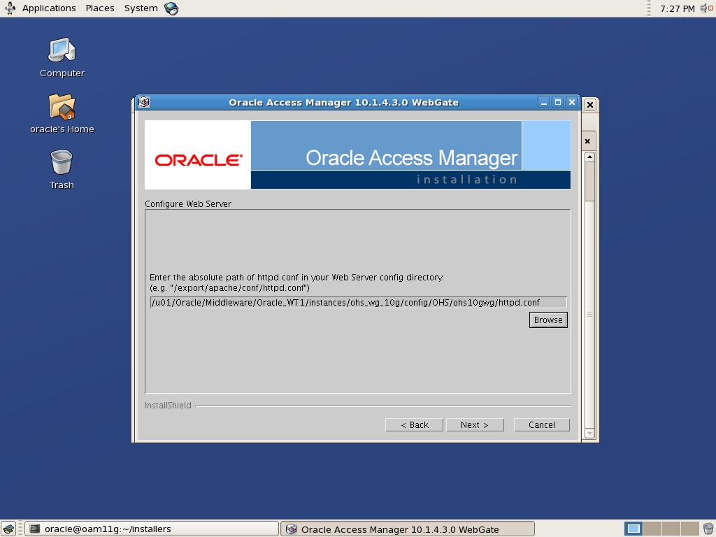 Webgate Oracle Oracle Access Management: How to configure OAM 11g Server and configure ...