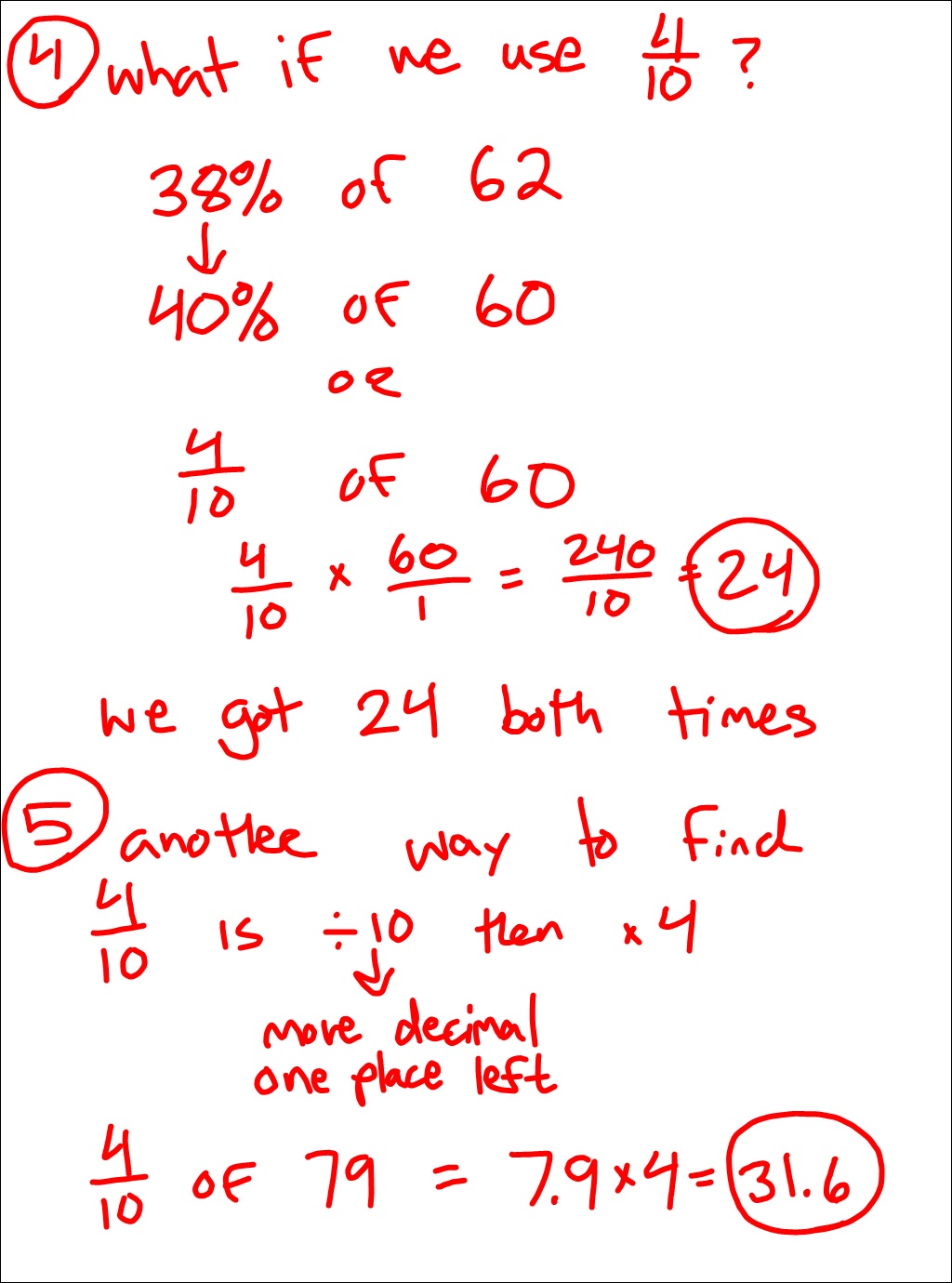 Homework help estimating percents
