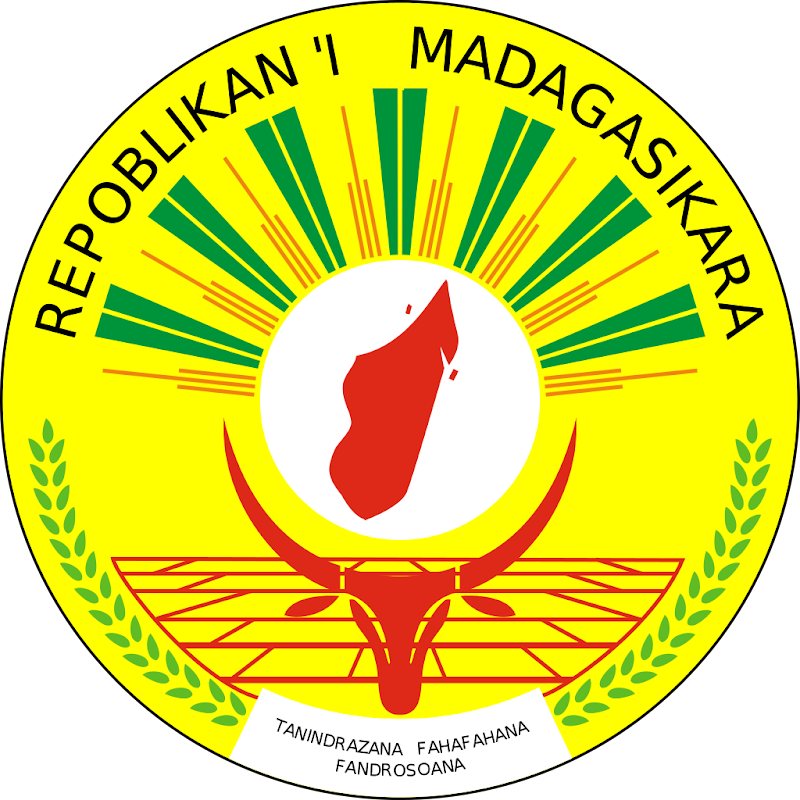 Logo Gambar Lambang Simbol Negara Madagaskar PNG JPG ukuran 800 px