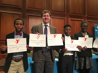 Catholic Middle School Students Recognized at YMCA Junior Youth Legislature 1