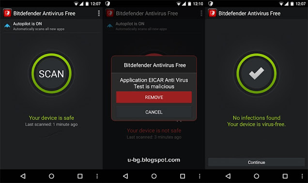 BitDefender Antivirus Free най-доброто безплатно антивирусно приложение за Android