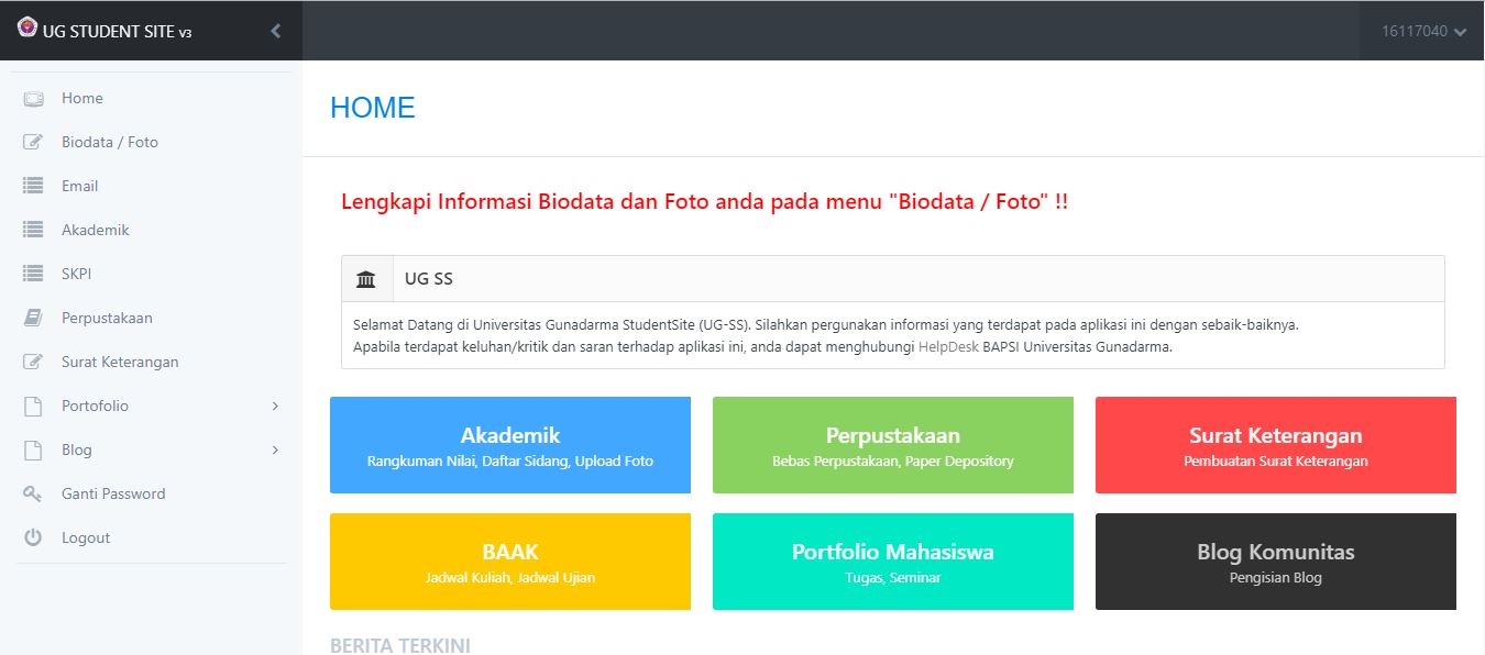Students website. Students website