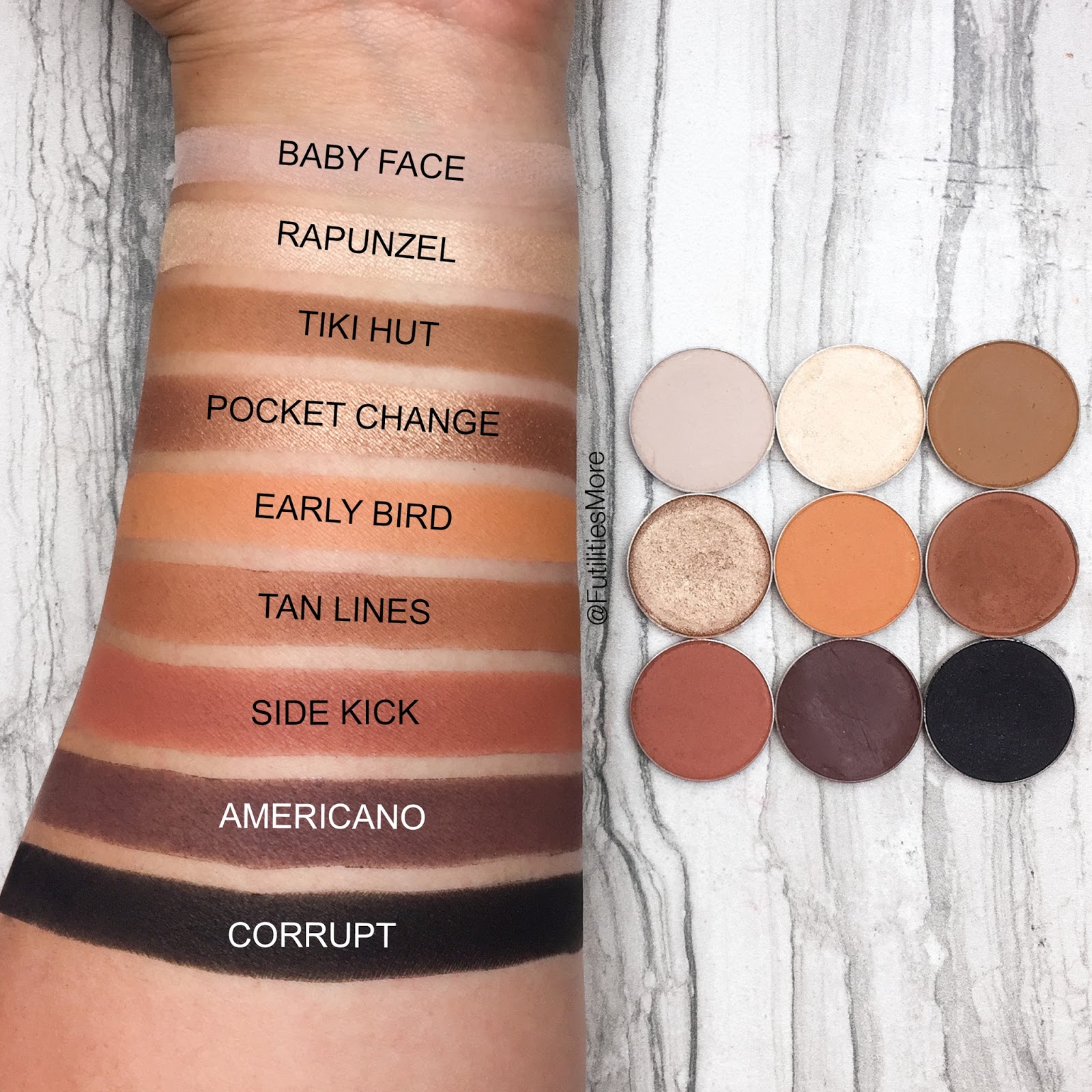 Kylie Cosmetics Bronze palette dupes with Makeup Geek Eyeshadows