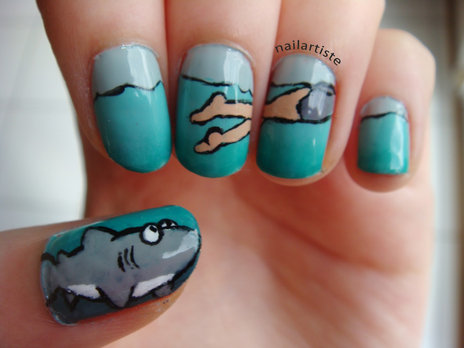 Shark Nail Art Design Ideas - wide 1