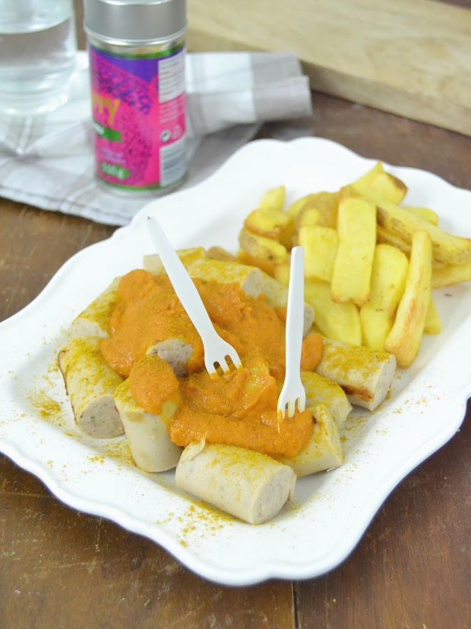 Currywurst. Receta de salchichas alemanas al curry. 