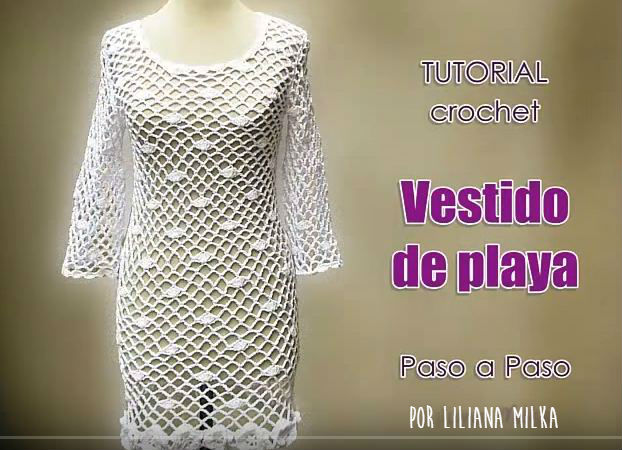 Cómo tejer un vestido de playa crochet / tutorial en video